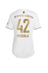 Fotbalové Dres Bayern Munich Jamal Musiala #42 Dámské Venkovní Oblečení 2022-23 Krátký Rukáv